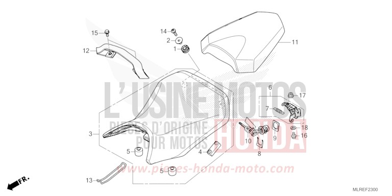 SIEGE de Hornet 500 PEARL HORIZON WHITE (NHB61) 2026